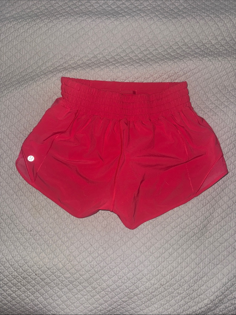 lululemon athletica Bright Pink Women’s Running Shorts with Reflective Accents - Picture 5 of 5